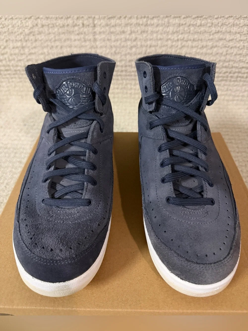 NIKE Air Jordan Retro 2 Decon Thunder Blue Shoes 897521-402 Hi-Tops Sz 9 No Box